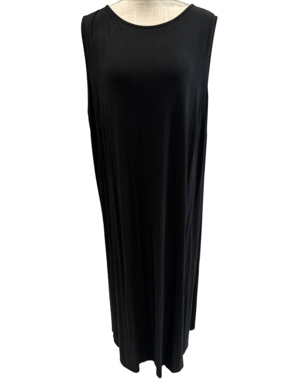J.Jill Wearever Black Sleeveless Maxi Dress Size 18W